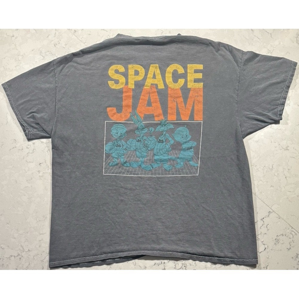Space Jam A New Legacy T-Shirt Mens XL Gray Cotton Bugs Bunny Graphic Tee